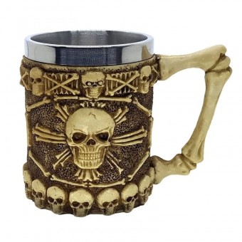 Cz-001 caneca de inox, com vevestimento e alca de resina