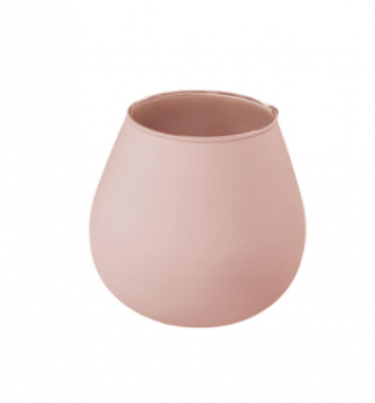 50-30136 VASO DE VIDRO NAPOLEAO NUDE FOSCO 22 CM
