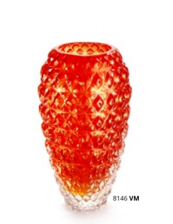 8146/VM VASO DIAMANTE GOLD MD / VERMELHO