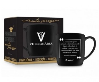 10262 caneca porcelana urban 360ml cursos - veterinaria