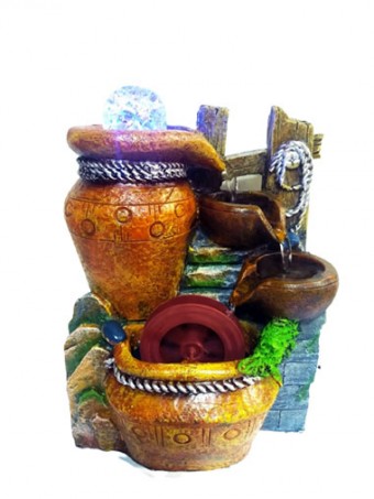 43-1070 fonte jarro 3 quedas c/rodamoinho