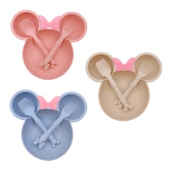 AG2008 PRATO INFANTIL DE PLASTICO COM TALHERES