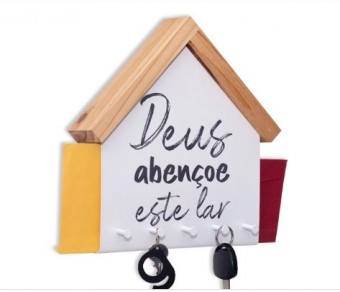 10235000 PORTA-CHAVES DE ACO CARTAS DEUS