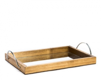 15929 CESTA RET. ESPELHADA ALCA CROMADA GG PINUS LUXO