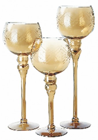 XWZ104 PORTA VELA BALL COM PE C/ 3 PCS ALT.40/35/30 CM -