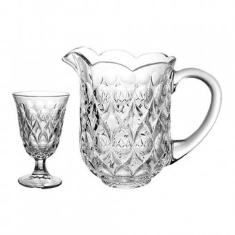 25963 Jogo para refresco Angelica 7 pecas em vidro (1,3L+6x240ml)