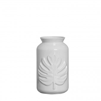 5551 VASO MED FOLHA CINZA