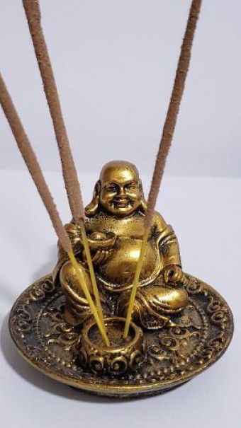 TRESE11 SUPORTE INCENSO MONGE RESINA