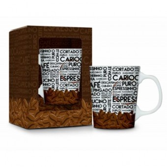 1239 CANECA PORCELANA PREMIUM - CAFE CARIOCA