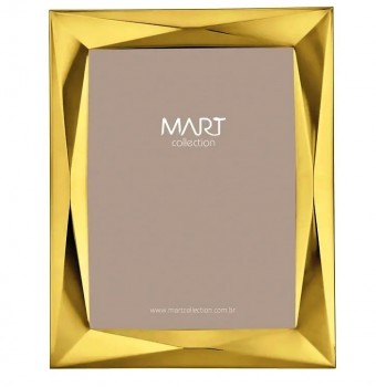 08095 - PORTA-RETRATO DOURADO EM METAL - 15X20