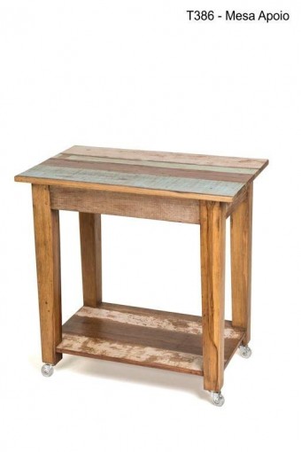T386 MESA APOIO COM RODAS (80 X 50 X 80H)