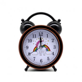 MG0243 RELOGIO MESA UNICORNIO DESPERTADOR