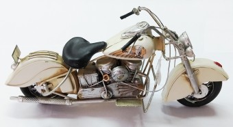 1504E-4992 - ENFEITE DE METAL EM FORMA DE MOTOCICLETA TAMANHO 36x16x21CM