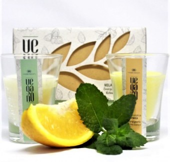 ESTOJO VELAS AROM. VEGANO (2 UN / 30G CADA)