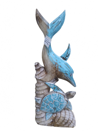GOLFINHO COM TARTARUGA NO CORAL