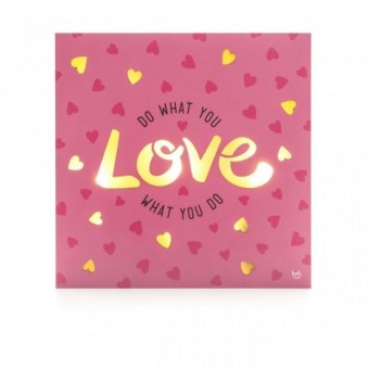 Ly0354 quadro com led flamingos