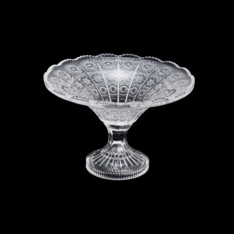 25618CENTRO DE MESA DECORATIVO CRISTAL DE CHUMBO C/PE STARRY 20x14cm