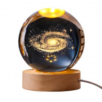HM6618 LUMINARIA DE MESA GLOBO DE VIDRO GALAXIA