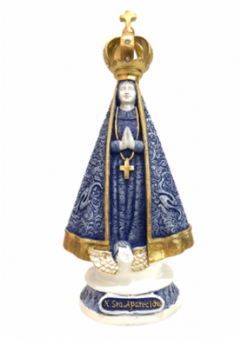 RB04231-1V NSRA APARARECIDA  MILAGRE PEIXE AZUL E DOU 17 CM/36