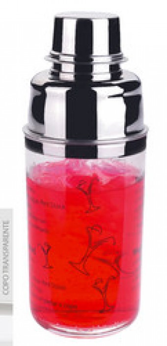 5912 coqueteleira 500ml copo acrilico cristal