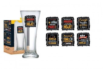 660180574 LUVA LINHA FUNNY COPO PILSEN C/ 01 PC