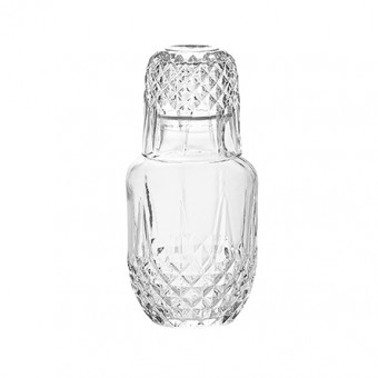 MRGN-001 MORINGA DE VIDRO DIAMOND COM COPO 500 ML