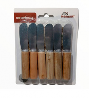 MG-5248 KIT ESPATULAS P/ PATE OU MANTEIGA 06 PCS