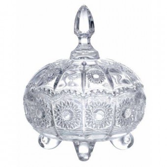 22069 Bomboniere Versailles em cristal ecológico 11x13,5cm