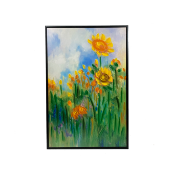 Sh22-mcd07 quadro em canvas girassois mol