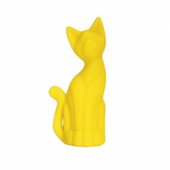 Luminaria gato magrelo - amarelo