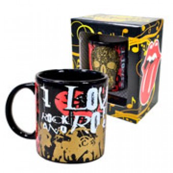 1866 CANECA DE CERAMICA PRETA CAVEIRA 340 ML