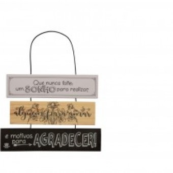 P18827 MÓBILE DE PAREDE FRASES QUE NUNCA FALTE UM SONHO PARA SONHAR...20X26