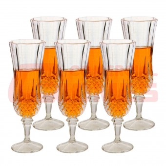 SS8857 JOGO DE TACAS DE VIDRO ELEGANT 150 ML 06 PCS