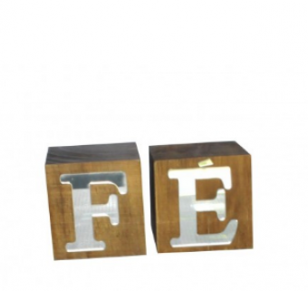 17286 CUBOS FE ESPELHADO PINUS LUXO