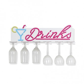 Br01.2761.bri suporte de aco de parede p/tacas drinks