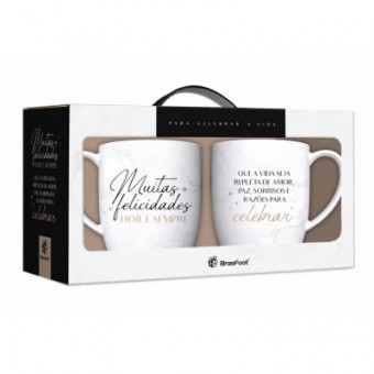 11071 caneca urban c/2un - felicidades hoje e sempre