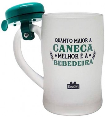 10023081 CANECA C/ CAMPAINHA 400ML MELHOR E A CERVEJA