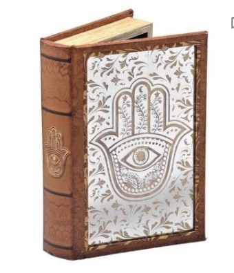 53194 CAIXA LIVRO ESPELHADA 26,5CM