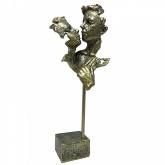 002058 estatueta resina amor 16x10,5x38,5cm sku 2058