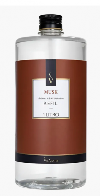 REFIL VIA AROMA 1LT AGUA PERF. CLASSICA MUSK