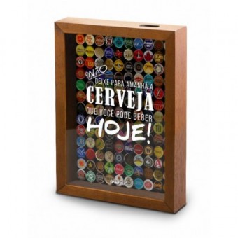 2168 QUADRO VIDRO TAMPINHA 17X27 - NAO DEIXA PARA AMANH