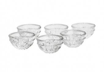 25941 CJ 6 BOWLS CRISTAL DE CHUMBO ROYAL 13x7cm