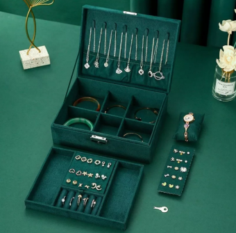 AG4875 porta jóias 2 divisórias