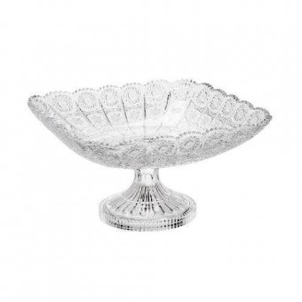 30197 FRUTEIRA DE CRISTAL C/PE STARRY 28X16CM