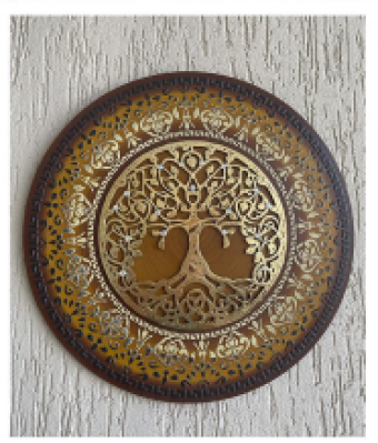 TX34465-MANDALA ZARA PRETO ARVORE RAIZ