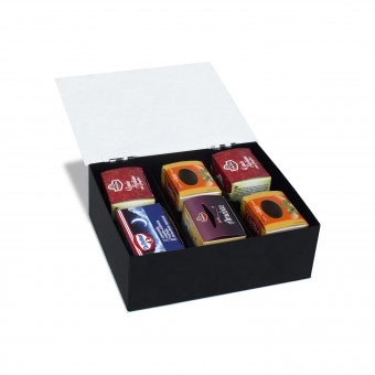 PB01.3046.BRI CAIXA DE ACO P/CHA LIVRO DE POCOES