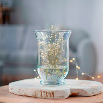 166349 VASO DE VIDRO HURRICANE TRANSPARENTE 14X20 CM