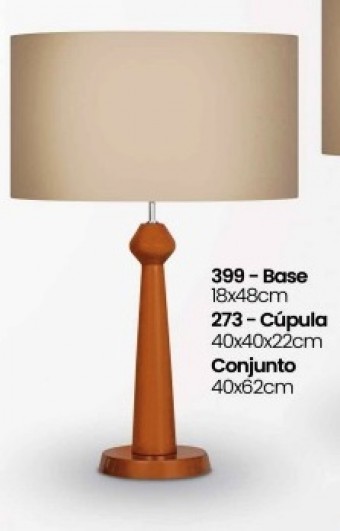 399 PN ABAJUR LUZ PINHAO CUP TEC BEGE