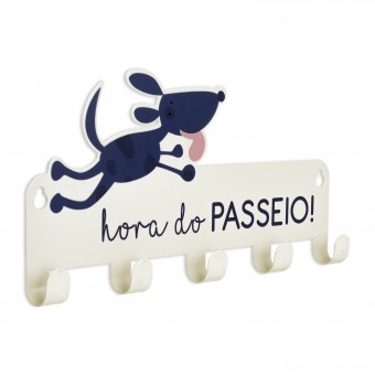 BG01.2881.FOS SUPORTE DE ACO DE PAREDE P/COLEIRAS HORA DO PASSEIO