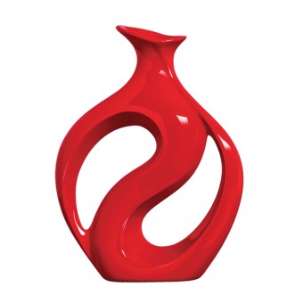 3000 VASO C/BOCA PEQ VERMELHO BRILHO